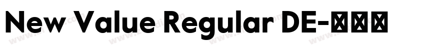 New Value Regular DE字体转换